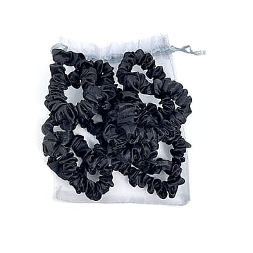 PIPOL'S BAZAAR Skinny Scrunchie 10-pack Black