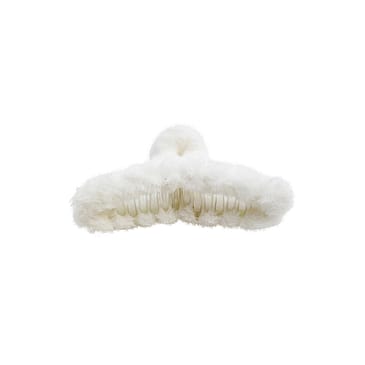 PIPOL'S BAZAAR Cally Furry Clamp Smaller White