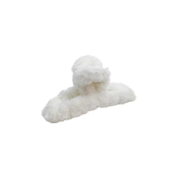 PIPOL'S BAZAAR Cally Furry Clamp Smaller White