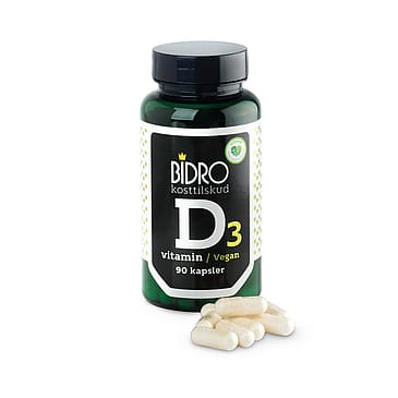 Bidro D3-vitamin 80 ug Vegan 90 kaps.