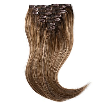 Rapunzel of Sweden Clip-on set 7 pieces 50 cm Hazelnut Caramel Balayage B2.3/5.0