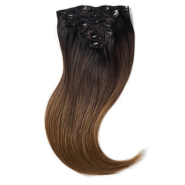 Rapunzel of Sweden Clip-on set 7 pieces 50 cm Deep Brown ColorMelt C1.2/5.0