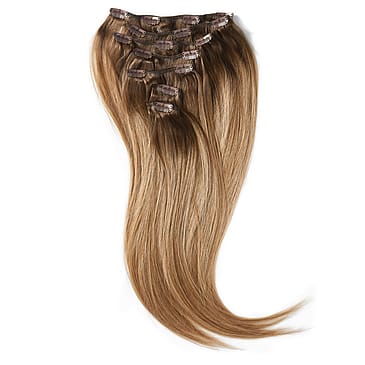 Rapunzel of Sweden Clip-on set 7 pieces 50 cm Natural Brown ColorMelt C2.2/5.1