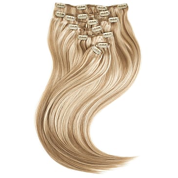 Rapunzel of Sweden Clip-on set 7 pieces 50 cm M7.3/10.8 Cendre Ash Blonde Mix