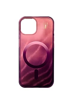 IDEAL OF SWEDEN Clear Case Glitter Glow MagSafe iPhone 13 / 14 / 15 / 16e Cherry Lacquer