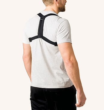 Swedish Posture Flexi Posture Brace Black XXL