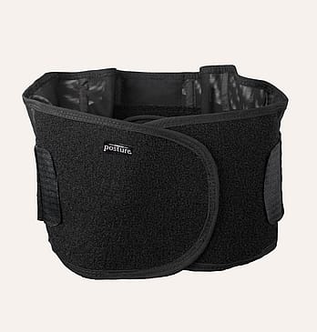 Swedish Posture Stabilize Lumbar Back Belt Black S