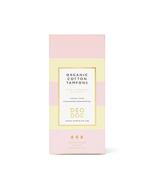 DeoDoc Organic Cotton Tampons Without Applicator 14 stk.