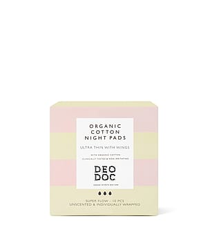 DeoDoc Organic Cotton Night Pads 10 stk.