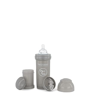 Twistshake Anti-kolik Sutteflaske Grå 260 ml