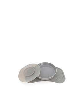 Twistshake Click Mat Mini + Tallerken Grå