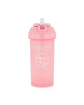 Twistshake Sugerørskop Lyserød 360 ml