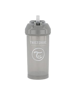 Twistshake Sugerørskop Grå 360 ml