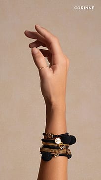 CORINNE Hair Tie Bow Metal Plain Variant 1