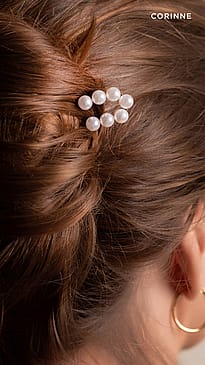 CORINNE Hairpin 7 Pearls