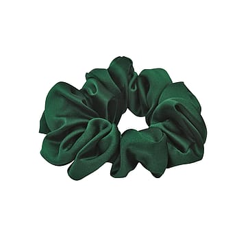 Lenoites Mulberry Silk Scrunchie Green