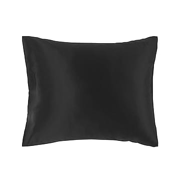Lenoites Mulberry Silk Pillowcase Black 50 x 60 cm