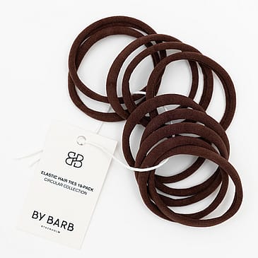 ByBarb Circular Collection Hair Tie Brown 10 pcs