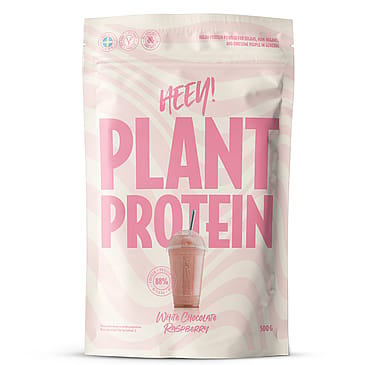 Heey! Vegan Plant Protein 500 g White Chocolate Raspberry