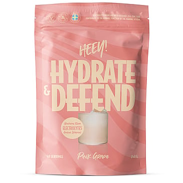 Heey! Hydrate & Defend Electrolytes + Immune Booster Pink Grape 240 g