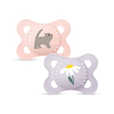 MAM Original Silk Sutter - 2-pak Pink 0-6 mdr.