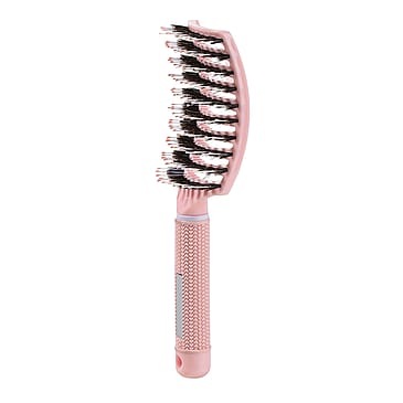 Yuaia Haircare Curved Paddel Brush Lyserød