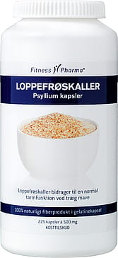 Fitness Pharma Loppefrøskaller Psyllium 225 kaps.