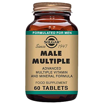 Solgar Male Multiple multivitamin til mænd 60 tabl.