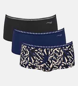 Sloggi Go Crush Short 3-Pak Blue - Dark Combination XS