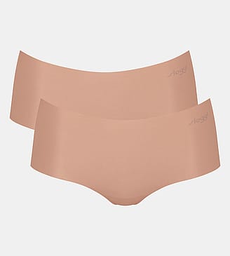 Sloggi Zero Microfibre 2.0 Short 2-Pak Cameo Brown L