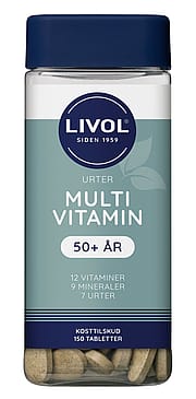 Livol Multivitamin m.urter 50+ 150 tabl.