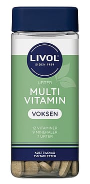 Livol Multivitamin m. urter 150 tabl.