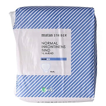 Matas Striber Normal Inkontinens Bind til Mænd 14 stk