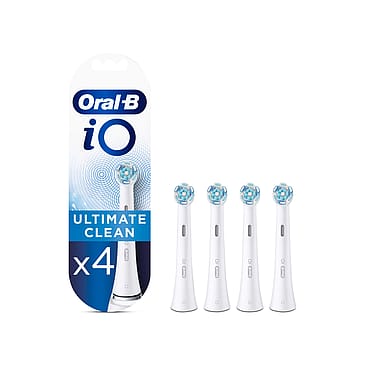 Oral-B iO Ultimate Clean Børstehoveder 4 stk Hvid