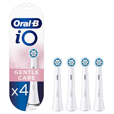 Oral-B iO Gentle Care Børstehoveder 4 stk Hvid