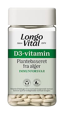 Longo Vital D-vitamin 25 µg, plantebaseret 180 stk