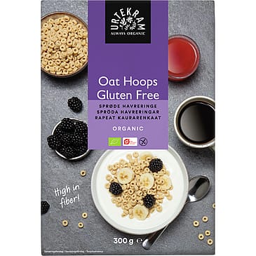 Urtekram Oat Hoops glutenfri Ø 300 g