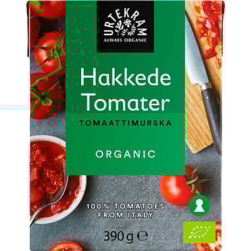 Urtekram Hakkede Tomater På Dåse Ø 400 g
