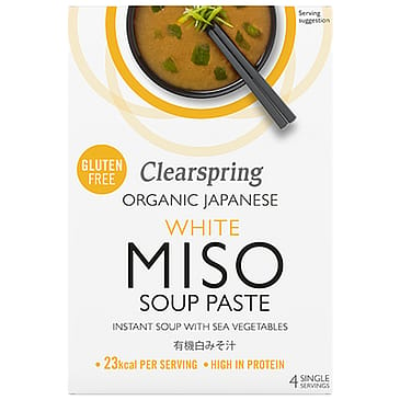 Clearspring Miso Soup Paste hvid m. tang Ø 100 ml