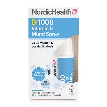 Nordic Health D1000 Vitamin D Mundspray 15 ml