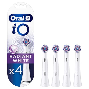 Oral-B iO Radiant Børstehoveder 4 stk Hvid