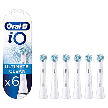 Oral-B iO Ultimate Clean Børstehoveder 6 stk Hvid