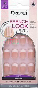 Depend French Look Short Square Pink French Look Short Square Pink