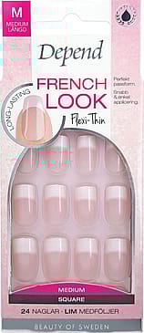Depend French Look Medium Square Pink Shimmer