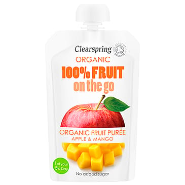 Clearspring Æble-Mango Fruit On The Go Ø 100 g