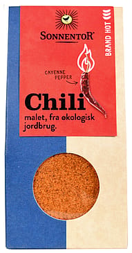 Sonnentor Chili Hot Malet Ekstra Stærk Ø 40 g