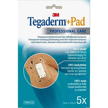 3M Tegaderm +Pad, 9 cm x 10 cm 5 stk