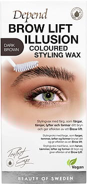 Depend Perfect Eye Brow Lift Illusion Styling Wax D. Brown