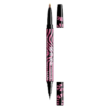 NYX PROFESSIONAL MAKEUP Duo Eyeliner Vandfast Eyelinerpen 02 Pink