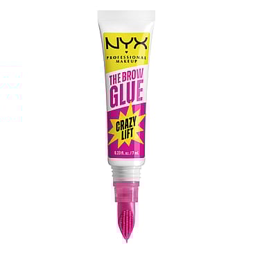 NYX PROFESSIONAL MAKEUP The Brow Glue Crazy Lift Fikserende Bryngel 01 Transparent
